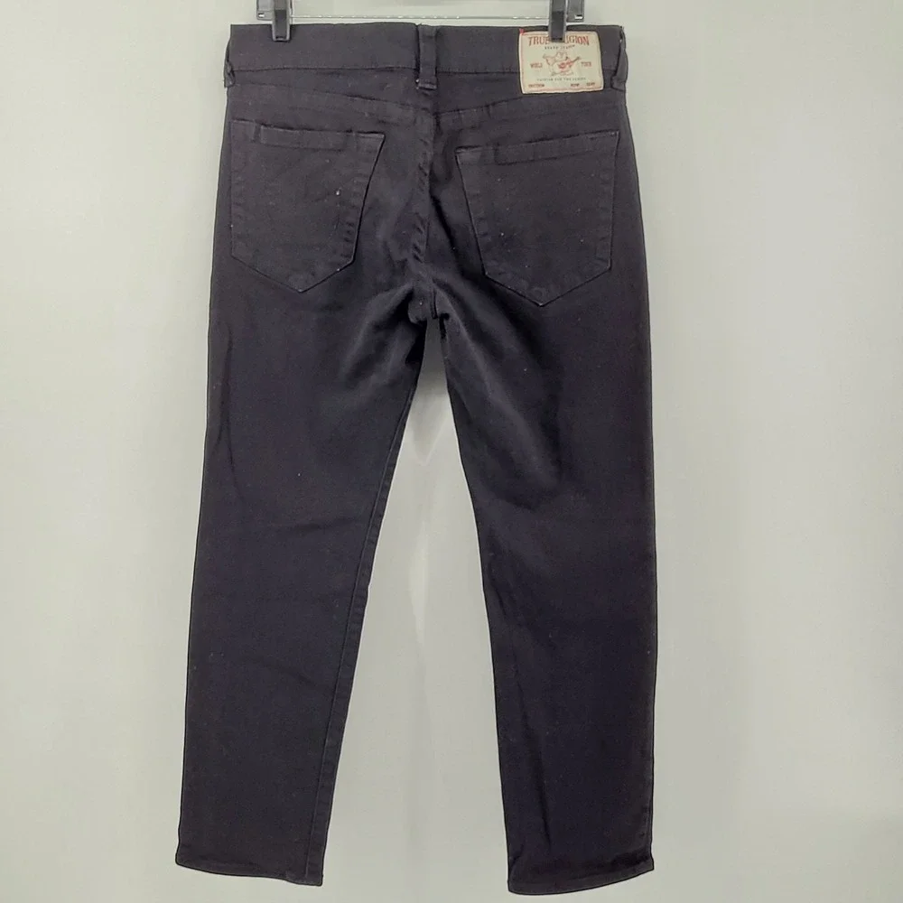 True Religion Geno Relaxed Slim 32‎ Black Jeans Mens